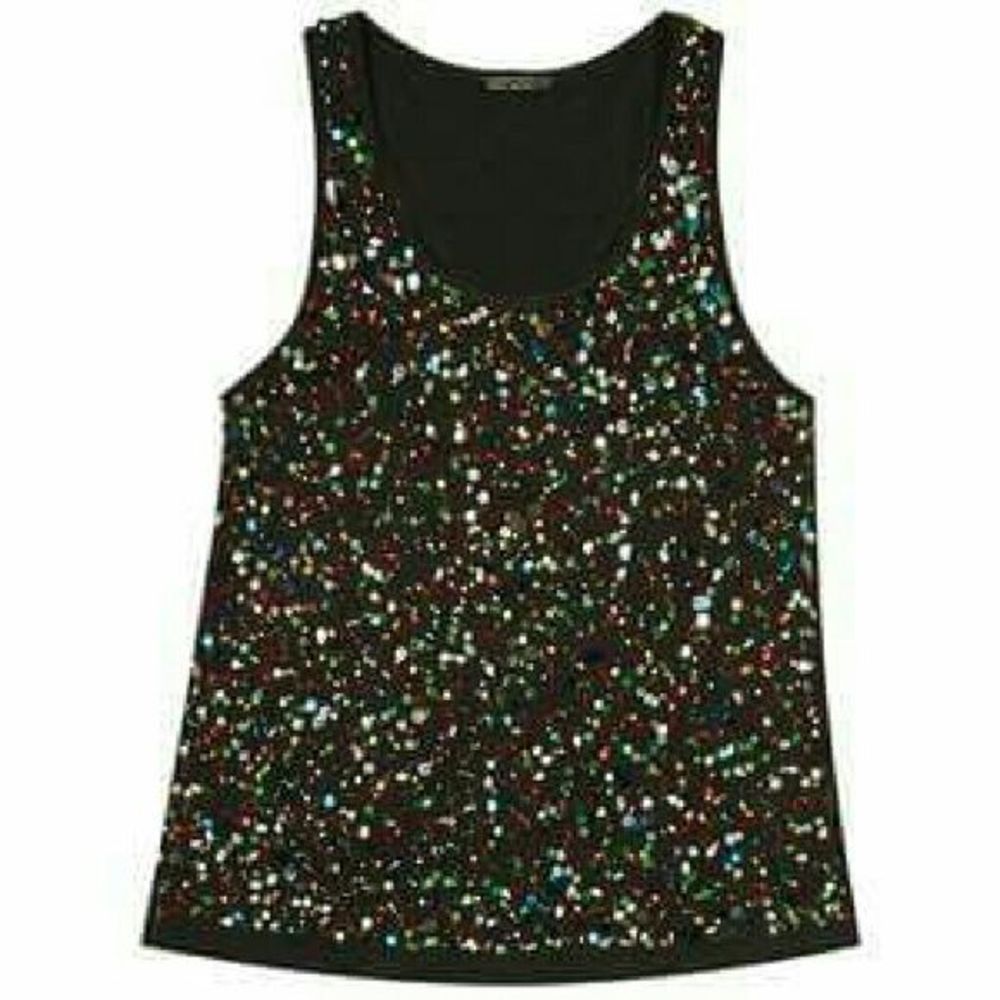 Zara Sequin Swing Top